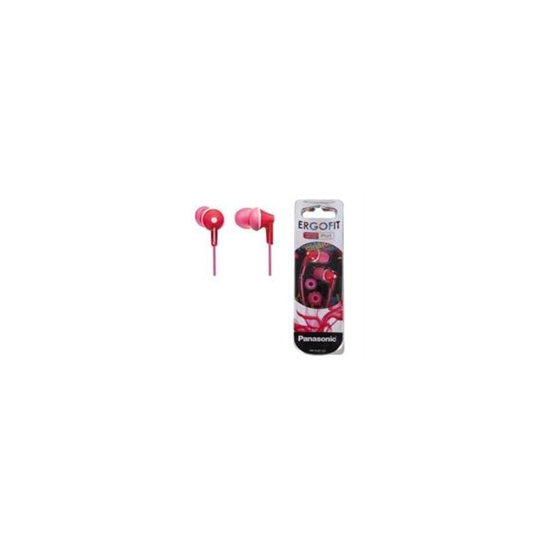 AUDIFONOS TIPO INSERCION (IN-EAR)  PANASONIC RP-HJE125PP COLOR ROSA CONECTOR 3.5MM