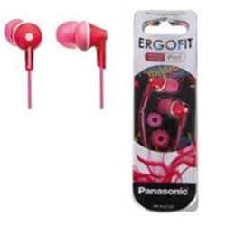 AUDIFONOS TIPO INSERCION (IN-EAR)  PANASONIC RP-HJE125PP COLOR ROSA CONECTOR 3.5MM