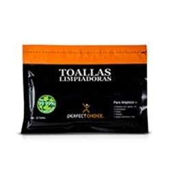 TOALLAS LIMPIADORAS PERFECT CHOICE ANTIESTETICAS PARA PANTALLAS CON 20 PIEZAS