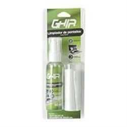 KIT DE LIMPIEZA PARA PANTALLAS GHIA INCLUYE MICROFIBRA Y SPRAY 60ML, ANTIBACTERIAL