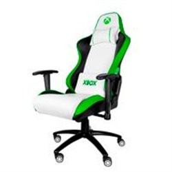 SX-00G6 SILLA GAMER XBOX BY TECH ZONE PRO SX-00G6 / PIEL SINTETICA / BLANCO CON VERDE / RECLINABLE 90-160 / 120 KG / REPOSABRAZO