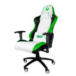 SX-00G6 SILLA GAMER XBOX BY TECH ZONE PRO SX-00G6 / PIEL SINTETICA / BLANCO CON VERDE / RECLINABLE 90-160 / 120 KG / REPOSABRAZO