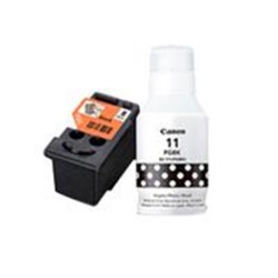 CABEZAL DE TINTA NEGRA + TINTA NEGRA  BH-10 GI-11 CANON COMPATIBLE CON SERIE G2160, G3160.