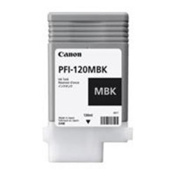 TANQUE DE TINTA CANON PFI-120 MBK NEGRO MATE RENDIMIENTO 130ML, COMPATIBLE CON TM-200, TM-205, TM-300, TM-305.