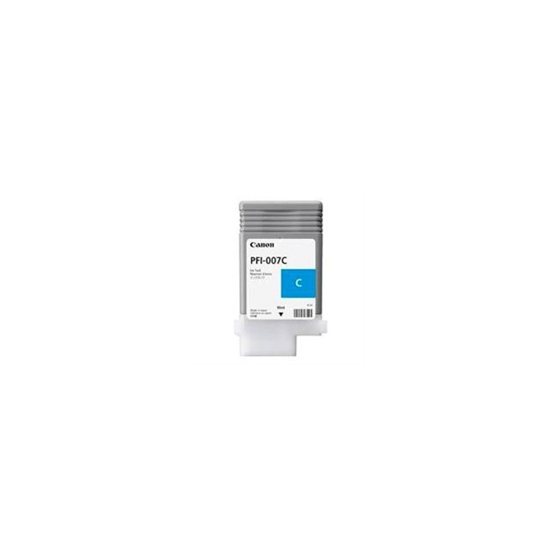 TANQUE DE TINTA CANON CIAN PFI-007C 90ML, COMPATIBLE CON IMAGEPROGRAF 670E