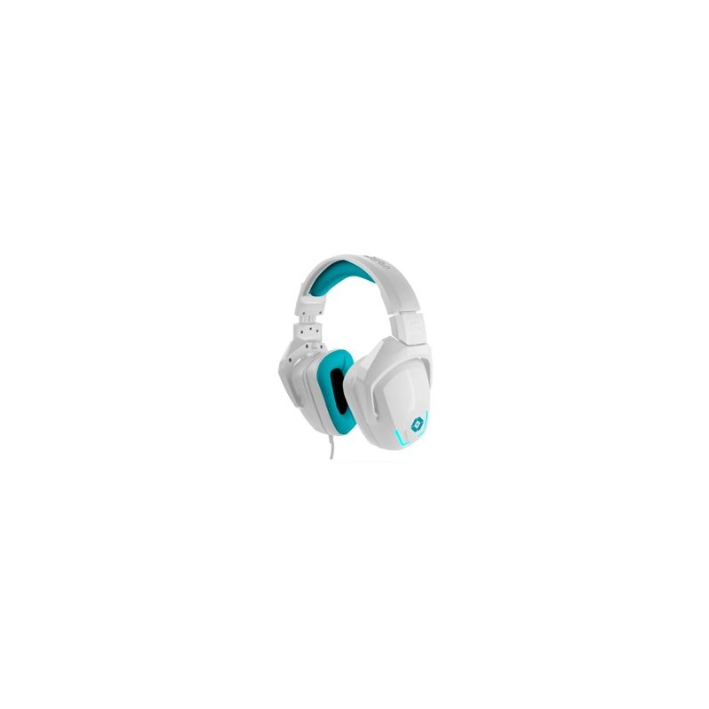 AUDIFONOS DIADEMA GAMER VORTRED ALAMBRICO CLOUD PASS 7.1 USB 2.2 METROS BLANCO AZUL