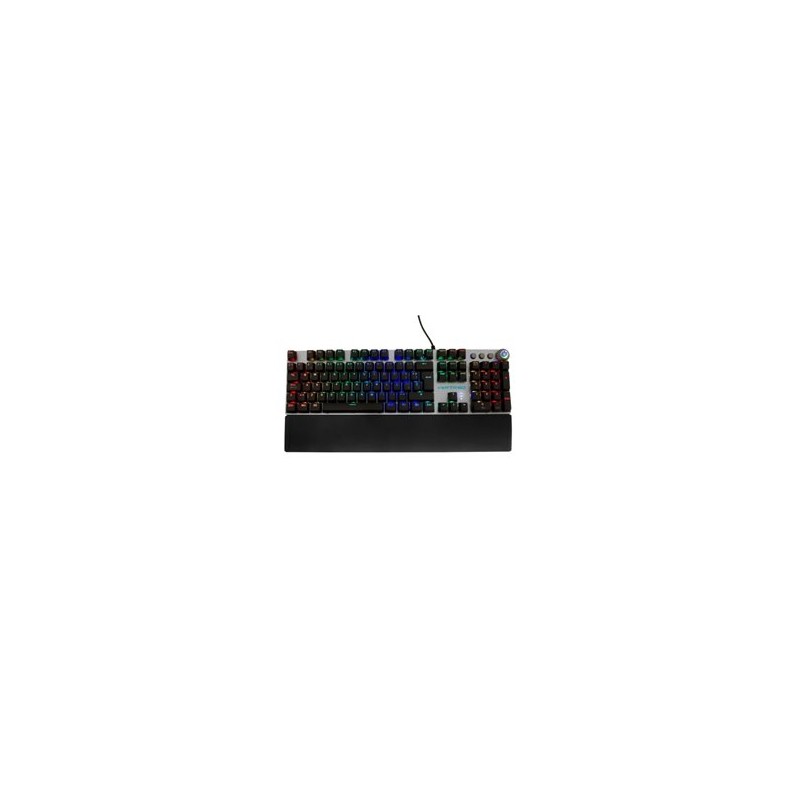 TECLADO GAMER VORTRED ALAMBRICO RESISTANCE RGB USB NEGRO