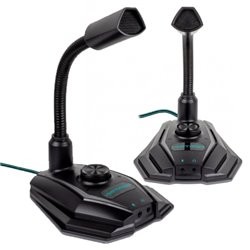 MICROFONO VORTRED GAMING LUZ LED RGB USB ENTRADA 3.5MM PARA AUDIO