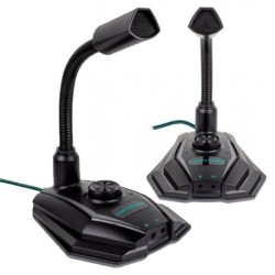 MICROFONO VORTRED GAMING LUZ LED RGB USB ENTRADA 3.5MM PARA AUDIO