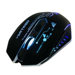 MOUSE GAMER VORTRED INALAMBRICO DYNASTY RGB 4800 DPI NEGRO