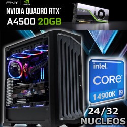 PC DESKTOP CORE I9-14900k 24/32 NUCLEOS QUADRO RTX-A4500 20GB 64GB DDR5