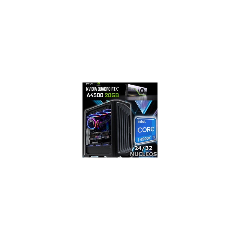 PC DESKTOP CORE I9-14900k 24/32 NUCLEOS QUADRO RTX-A4500 20GB 64GB DDR5