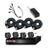 KIT PROVISION ISR DVR DE 4 CANALES 1080P / 4 CAMARAS 2MP / IP66 / INFRARROJO 15 METROS / FUENTE / DIVISOR / 4 ROLLOS DE CABLES 2