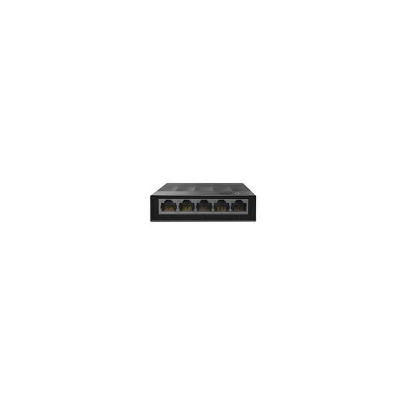SWITCH TP-LINK LS1005G 5 PUERTOS RJ45 GIGABIT 10/100/1000 MBPS NO ADMINISTRABLE AUTO MDI/MDIX PARA ESCRITORIO O MONTAJE EN PARED