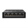 SWITCH TP-LINK LS1005G 5 PUERTOS RJ45 GIGABIT 10/100/1000 MBPS NO ADMINISTRABLE AUTO MDI/MDIX PARA ESCRITORIO O MONTAJE EN PARED