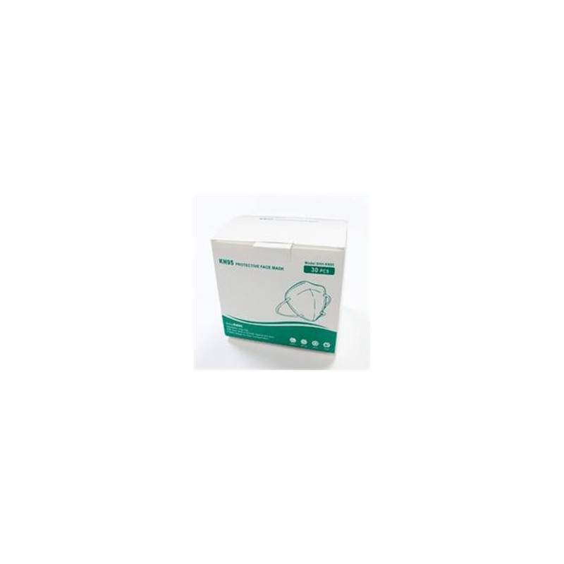 CUBRE BOCAS KN95 BLANCO CON 30 PZAS, 1 BOLSA CON 3 PAQUETES CON 10 PZAS C/U