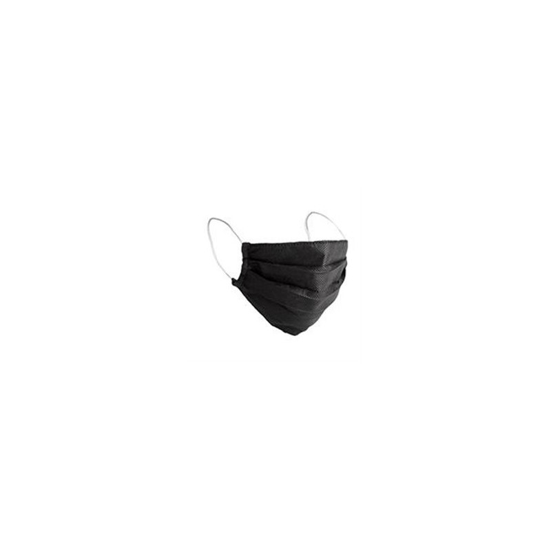 MASCARILLAS CUBREBOCAS DESECHABLES PERFECT CHOICE NEGRA CON 50 PIEZAS