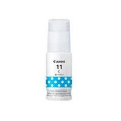 BOTELLA DE TINTA CANON GI-11C CYAN, 70 ML, RENDIMIENTO APROX.  7,700 PAGINAS, COMPATIBLE CON G3160, G2160.