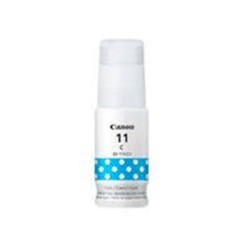 BOTELLA DE TINTA CANON GI-11C CYAN, 70 ML, RENDIMIENTO APROX.  7,700 PAGINAS, COMPATIBLE CON G3160, G2160.
