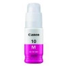 BOTELLA DE TINTA CANON GI-10M MAGENTA, 70 ML, RENDIMIENTO APROX. 7,700 PAGINAS, COMPATIBLE CON G5010, G6010, G7010.