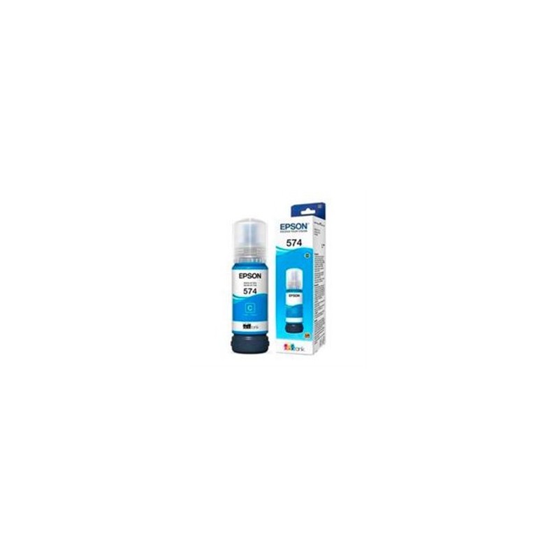 BOTELLA DE TINTA EPSON MODELO T574 CYAN  PARA L8050