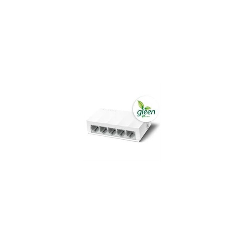 SWITCH TP-LINK LS1005 5 PUERTOS RJ45 10/100 MBPS NO ADMINISTRABLE AUTO MDI/MDIX PARA ESCRITORIO