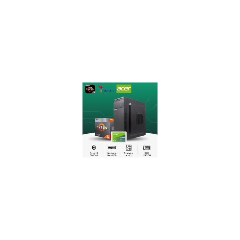 CPU RYZEN 5 5600G SSD 480GB DDR4 8GB