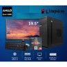 PC AMD RYZEN 5 5600G SSD 480GB DDR4 8GB MONITOR DE 19.5 TECLADO Y MOUSE