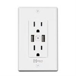 CONTACTO INTELIGENTE DE PARED // MIRATI // WIFI 2.4GHZ // 2 USB // 2 CONTACTOS COMPATIBLE CON ANDROID E IOS // FUNCIONA CON ALEX