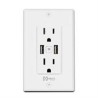 CONTACTO INTELIGENTE DE PARED // MIRATI // WIFI 2.4GHZ // 2 USB // 2 CONTACTOS COMPATIBLE CON ANDROID E IOS // FUNCIONA CON ALEX