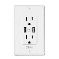 CONTACTO INTELIGENTE DE PARED // MIRATI // WIFI 2.4GHZ // 2 USB // 2 CONTACTOS COMPATIBLE CON ANDROID E IOS // FUNCIONA CON ALEX