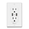CONTACTO INTELIGENTE DE PARED // MIRATI // WIFI 2.4GHZ // 2 USB // 2 CONTACTOS COMPATIBLE CON ANDROID E IOS // FUNCIONA CON ALEX