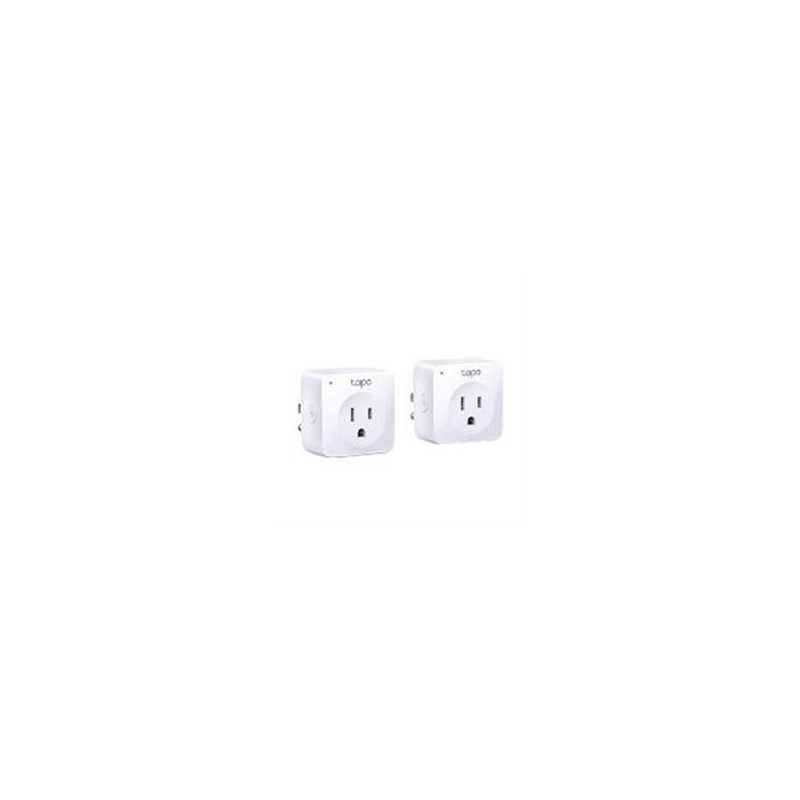 MINI CONTACTO INTELIGENTE WI-FI TP-LINK TAPO P1002-PACK 2 PIEZAS, INALMBRICO, WI-FI, INTERIOR, BLANCO, AC 220-240 V50/60 HZ CARG