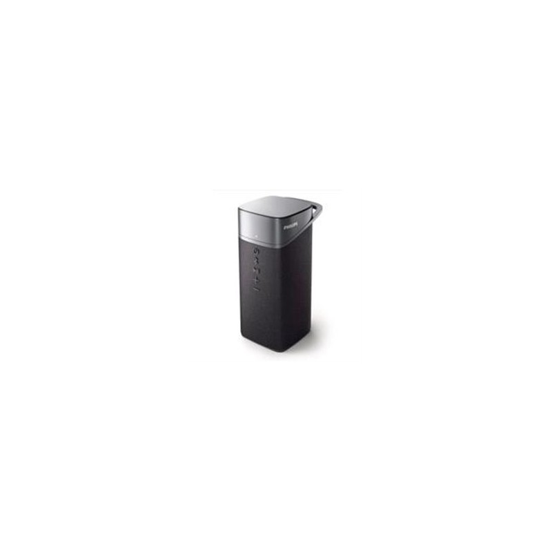 BOCINA PHILIPS INALAMBRICA / COLOR GRIS /  BLUETOOTH , USB / POTENCIA DE SALIDA 5W / 2.5 HR TIEMPO DE CARGA / RESISTENCIA AL AGU