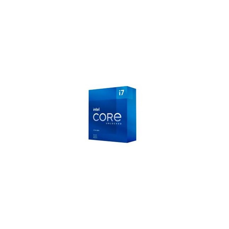 PROCESADOR INTEL CORE I7-11700KF S-1200 11A GEN /3.6 - 5.0 GHZ /CACHE 16MB /8 CORES /SIN GRAFICOS /SIN DISIPADOR /GAMER ALTO IPA