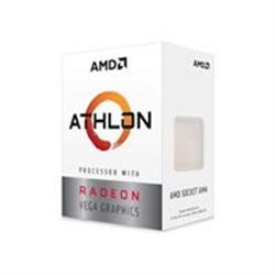 PROCESADOR AMD ATHLON 3000G S-AM4 35W 3.5GHZ 2CPU CORES / GRAFICOS RADEON VEGA 3GPU / CON VENTILADOR /COMP. BASICO