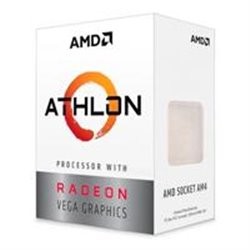 PROCESADOR AMD ATHLON 3000G S-AM4 35W 3.5GHZ 2CPU CORES / GRAFICOS RADEON VEGA 3GPU / CON VENTILADOR /COMP. BASICO.
