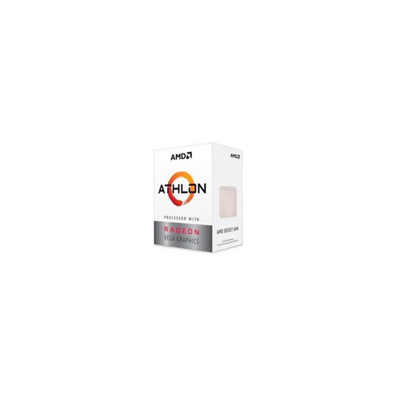 PROCESADOR AMD ATHLON 3000G S-AM4 35W 3.5GHZ 2CPU CORES / GRAFICOS RADEON VEGA 3GPU / CON VENTILADOR /COMP. BASICO.