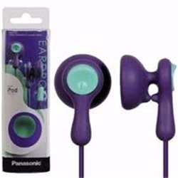 AUDIFONOS TIPO INSERCION (IN-EAR)  PANASONIC RP-HV41PP COLOR VIOLETA CONECTOR 3.5MM