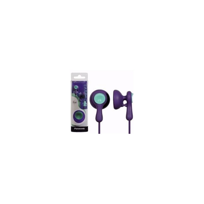 AUDIFONOS TIPO INSERCION (IN-EAR)  PANASONIC RP-HV41PP COLOR VIOLETA CONECTOR 3.5MM