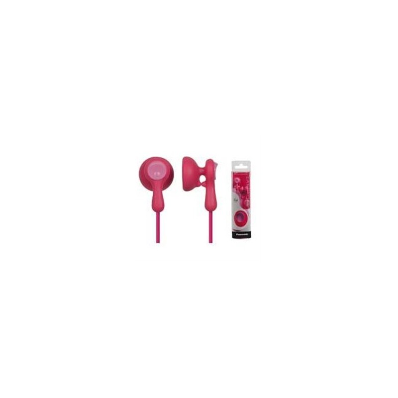 AUDIFONOS TIPO INSERCION (IN-EAR)  PANASONIC RP-HV41PP COLOR ROSA CONECTOR 3.5MM