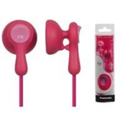 AUDIFONOS TIPO INSERCION (IN-EAR)  PANASONIC RP-HV41PP COLOR ROSA CONECTOR 3.5MM