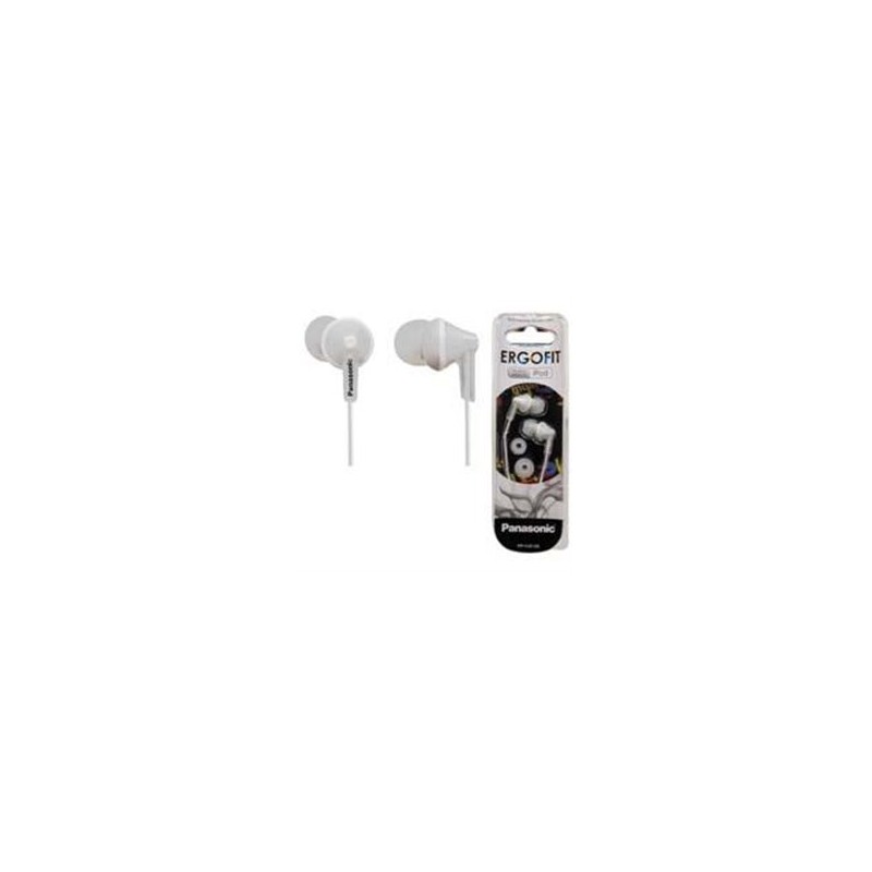 AUDIFONOS TIPO INSERCION (IN-EAR)  PANASONIC RP-HJE125PP COLOR BLANCO CONECTOR 3.5MM