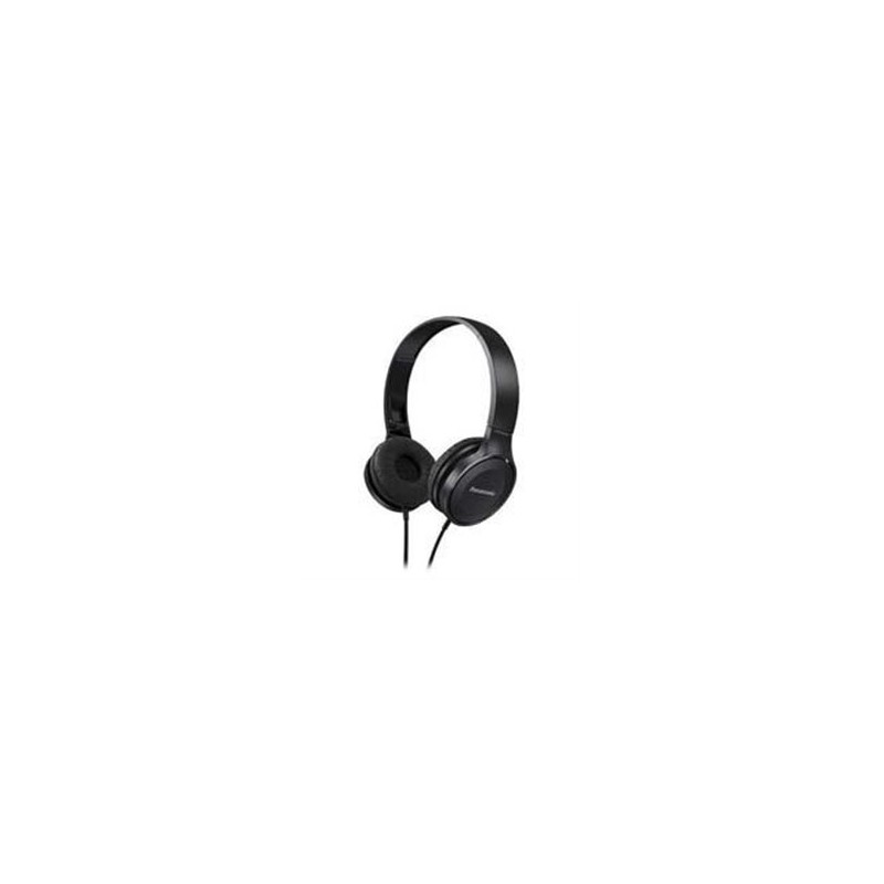 AUDIFONOS TIPO DIADEMA (ON-EAR PANASONIC RP-HF100E COLOR NEGRO, DISEÑO JUVENIL Y SOFISTICADO, PLEGABLE, CONECTOR 3.5MM