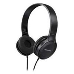 AUDIFONOS TIPO DIADEMA (ON-EAR PANASONIC RP-HF100E COLOR NEGRO, DISEÑO JUVENIL Y SOFISTICADO, PLEGABLE, CONECTOR 3.5MM