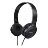 AUDIFONOS TIPO DIADEMA (ON-EAR PANASONIC RP-HF100E COLOR NEGRO, DISEÑO JUVENIL Y SOFISTICADO, PLEGABLE, CONECTOR 3.5MM