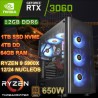 PC WORKSTATION RYZEN 9 5900X 12/24 NÚCLEOS RTX-3060 12GB RAM 64GB SSD 4TB