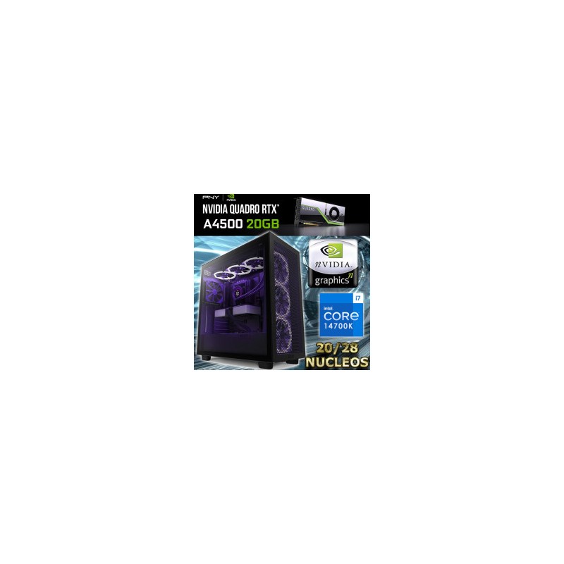 DESKTOP WORKSTATION I7-14700K 14-GENERACION NVIDIA RTX A4500 20GB 64GB