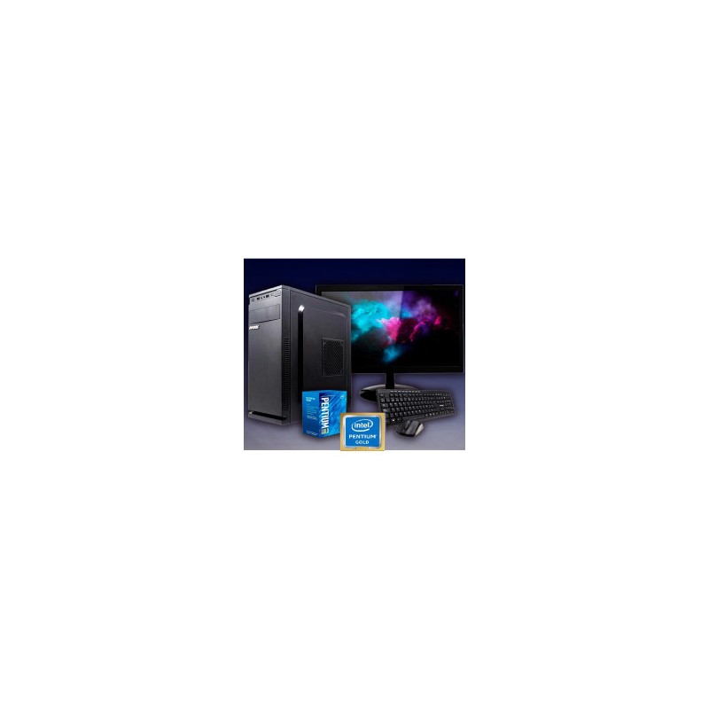 PC INTEL G6400 MÁS RAPIDO DE 10MA GOLD 4 NÚCLEOS SSD 240GB DDR4 8GB PANTALLA 19.5 TECLADO Y MOUSE