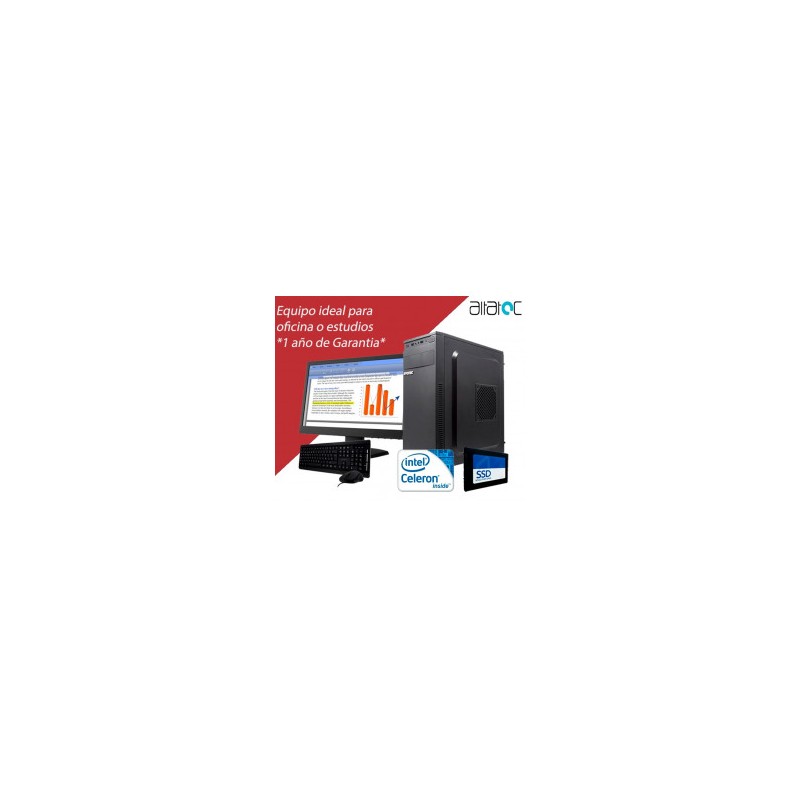 PC INTELCELERON G6900 12VA GEN 4 MB CACHE SSD 120GB DDR4 4GB MONITOR 19.5"